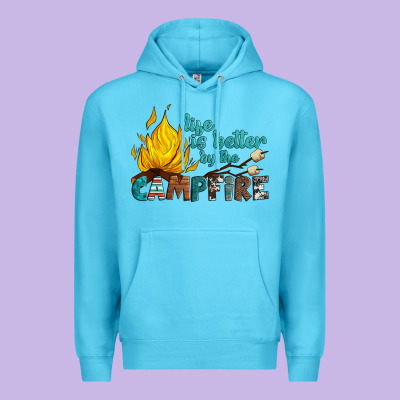 Life Is Better By The Campfire Premium Hoodie Designed By Artiststas
