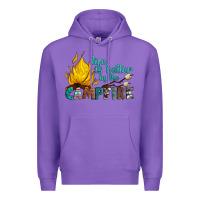 Purple life is better by the campfire Premium Hoodie - Artiststas