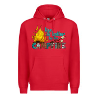 Red life is better by the campfire Premium Hoodie - Artiststas