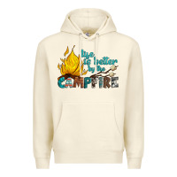 Sandshell life is better by the campfire Premium Hoodie - Artiststas