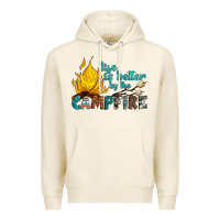 Tofu life is better by the campfire Premium Hoodie - Artiststas