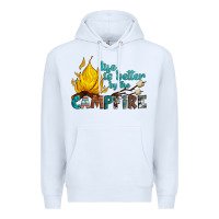 White life is better by the campfire Premium Hoodie - Artiststas
