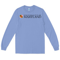 Colony Blue University of Maryland, College Park, Long Sleeve Tee - linhVisuals