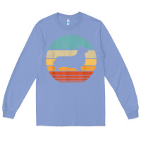 Colony Blue corgi retro vintage 60s 70s sunset dog lovers men women t shirt Long Sleeve Tee - linhVisuals