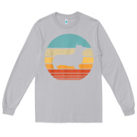 Moon Dust corgi retro vintage 60s 70s sunset dog lovers men women t shirt Long Sleeve Tee - linhVisuals