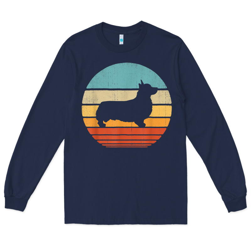 Corgi Retro Vintage 60s 70s Sunset Dog Lovers Men Women T Shirt Long Sleeve Tee by linhVisuals | Teevron