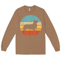Toasted Coconut corgi retro vintage 60s 70s sunset dog lovers men women t shirt Long Sleeve Tee - linhVisuals