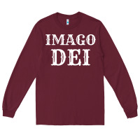 Burgundy imago dei image of god christian t shirt reformed jesus Long Sleeve Tee - linhVisuals