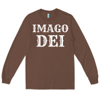 Chestnut imago dei image of god christian t shirt reformed jesus Long Sleeve Tee - linhVisuals