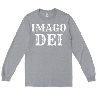Heather Grey imago dei image of god christian t shirt reformed jesus Long Sleeve Tee - linhVisuals