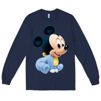 Navy baby micke  mouse Long Sleeve Tee - linhVisuals