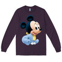 Plum baby micke  mouse Long Sleeve Tee - linhVisuals