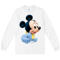 White baby micke  mouse Long Sleeve Tee - linhVisuals