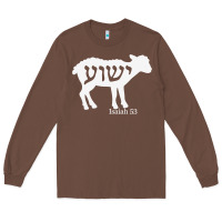 Chestnut isaiah 53 lamb yeshua jesus t shirt Long Sleeve Tee - linhVisuals