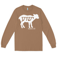 Toasted Coconut isaiah 53 lamb yeshua jesus t shirt Long Sleeve Tee - linhVisuals
