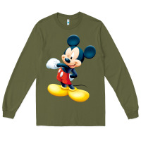 Army Green micke mouse Long Sleeve Tee - linhVisuals