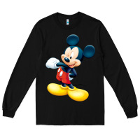 Black micke mouse Long Sleeve Tee - linhVisuals