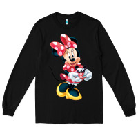 Black minni mouse Long Sleeve Tee - linhVisuals