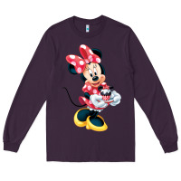 Plum minni mouse Long Sleeve Tee - linhVisuals