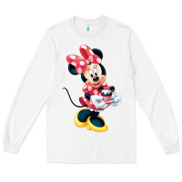 White minni mouse Long Sleeve Tee - linhVisuals
