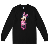 Black minni mouse Long Sleeve Tee - linhVisuals
