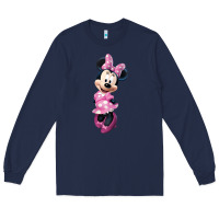 Navy minni mouse Long Sleeve Tee - linhVisuals