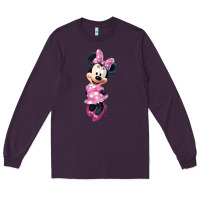 Plum minni mouse Long Sleeve Tee - linhVisuals