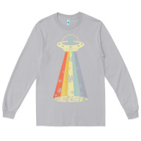 Moon Dust vintage alien weed pot leaf ufo abduction marijuana cannabis t shirt Long Sleeve Tee - linhVisuals