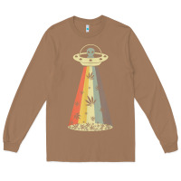 Toasted Coconut vintage alien weed pot leaf ufo abduction marijuana cannabis t shirt Long Sleeve Tee - linhVisuals