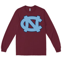 Burgundy north carolina Long Sleeve Tee - linhVisuals