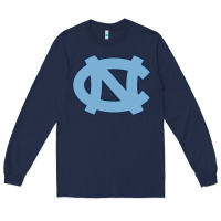 Navy north carolina Long Sleeve Tee - linhVisuals