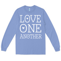 Colony Blue love one another jesus quote christian t shirt Long Sleeve Tee - linhVisuals