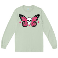 Matcha butterfly skull Long Sleeve Tee - linhVisuals