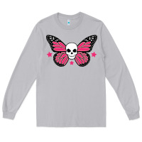 Moon Dust butterfly skull Long Sleeve Tee - linhVisuals