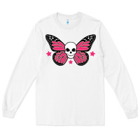 Butterfly Skull Long Sleeve Tee | Teevron