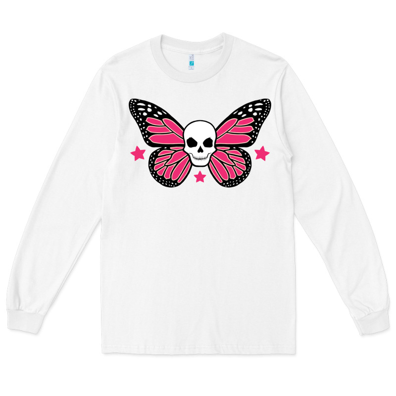 Butterfly Skull Long Sleeve Tee by linhVisuals | Teevron