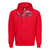 Red valentine's day nurse Zipper Hoodie - RanaPortraitStore