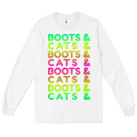 White edm rave shirt  boots and cats gift Long Sleeve Tee - linhVisuals