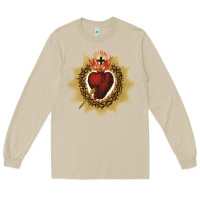 Mushroom sacred heart of jesus catholic devotion t shirt Long Sleeve Tee - linhVisuals