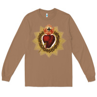Toasted Coconut sacred heart of jesus catholic devotion t shirt Long Sleeve Tee - linhVisuals