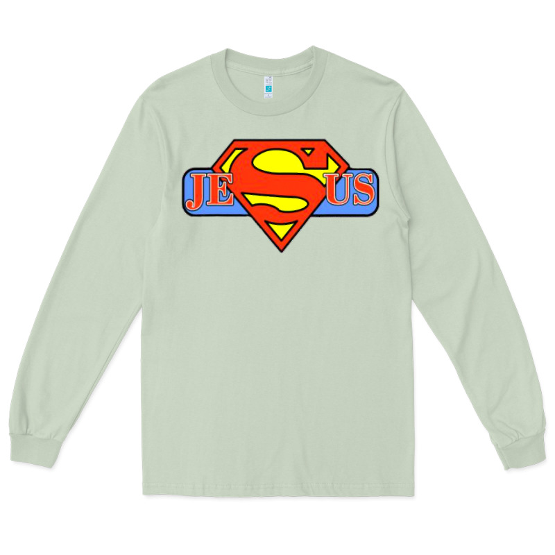 Tshirt My Superhero Is Jesus, Faith Love God Shirt T Shirt Long Sleeve Tee by linhVisuals | Teevron