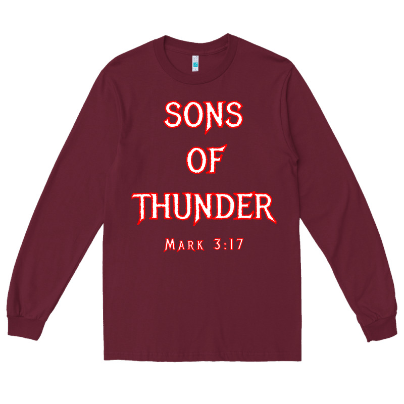 Sons Of Thunder Zebedee James And John Mark 317 Bible T Shirt Long Sleeve Tee by linhVisuals | Teevron