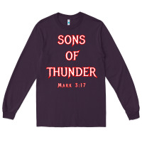 Plum sons of thunder zebedee james and john mark 317 bible t shirt Long Sleeve Tee - linhVisuals