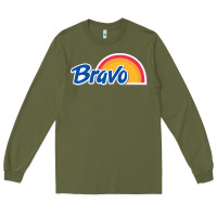 Army Green Bravo Supermarket Long Sleeve Tee - linhVisuals