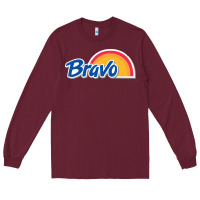 Burgundy Bravo Supermarket Long Sleeve Tee - linhVisuals