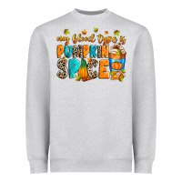 Heather Grey My blood type is pumpkin spice Heavyweight Sweatshirt - RanaPortraitStore