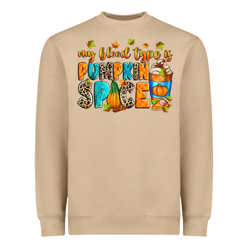 My Blood Type Is Pumpkin Spice Heavyweight Sweatshirt by RanaPortraitStore | Teevron