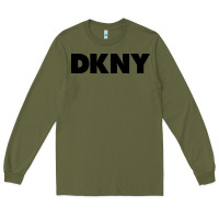 Army Green DKNY Long Sleeve Tee - linhVisuals