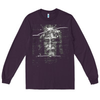 Plum the shroud of turin holy face of jesus t shirt Long Sleeve Tee - linhVisuals