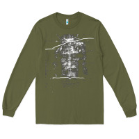 Army Green the shroud of turin holy face of jesus t shirt Long Sleeve Tee - linhVisuals